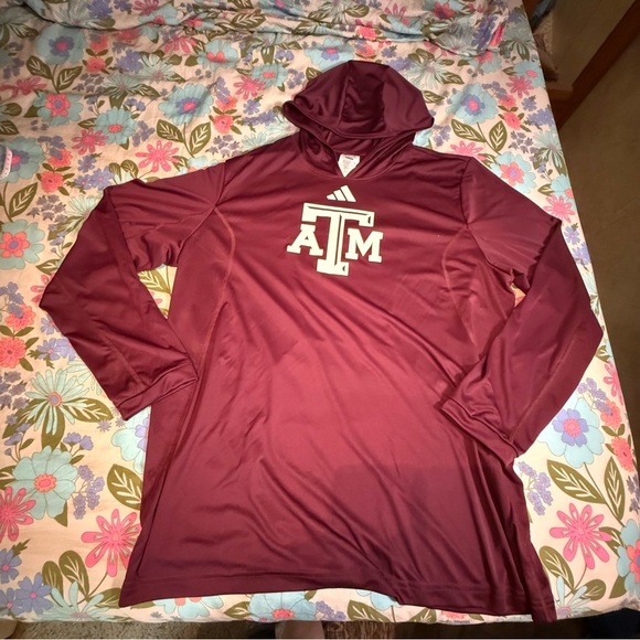adidas Other - Adidas Maroon Hoodie with Texas A&M Logo size XL